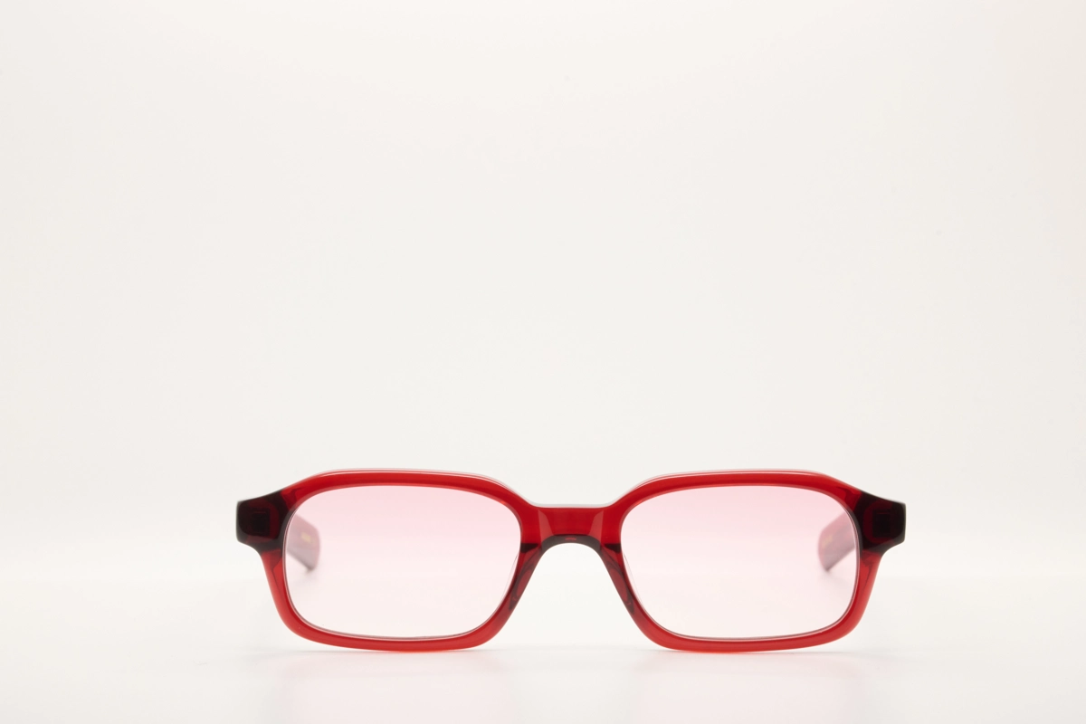 HANKY Maroon Crystal/Pink Gradient Lens